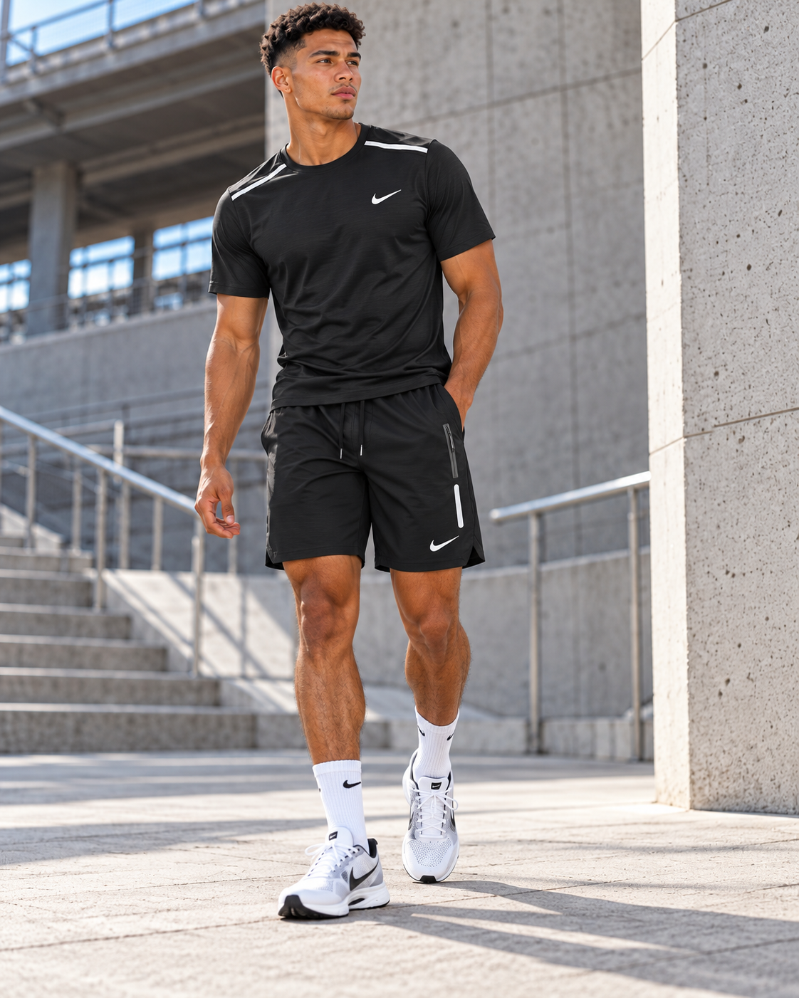 Nike Miler Dri-FIT T-Shirt & Shorts Set