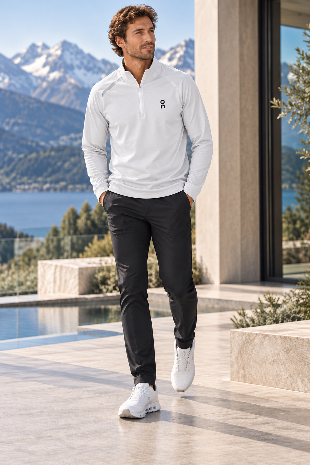 On Cloud Core Training Quarter-Zip Top