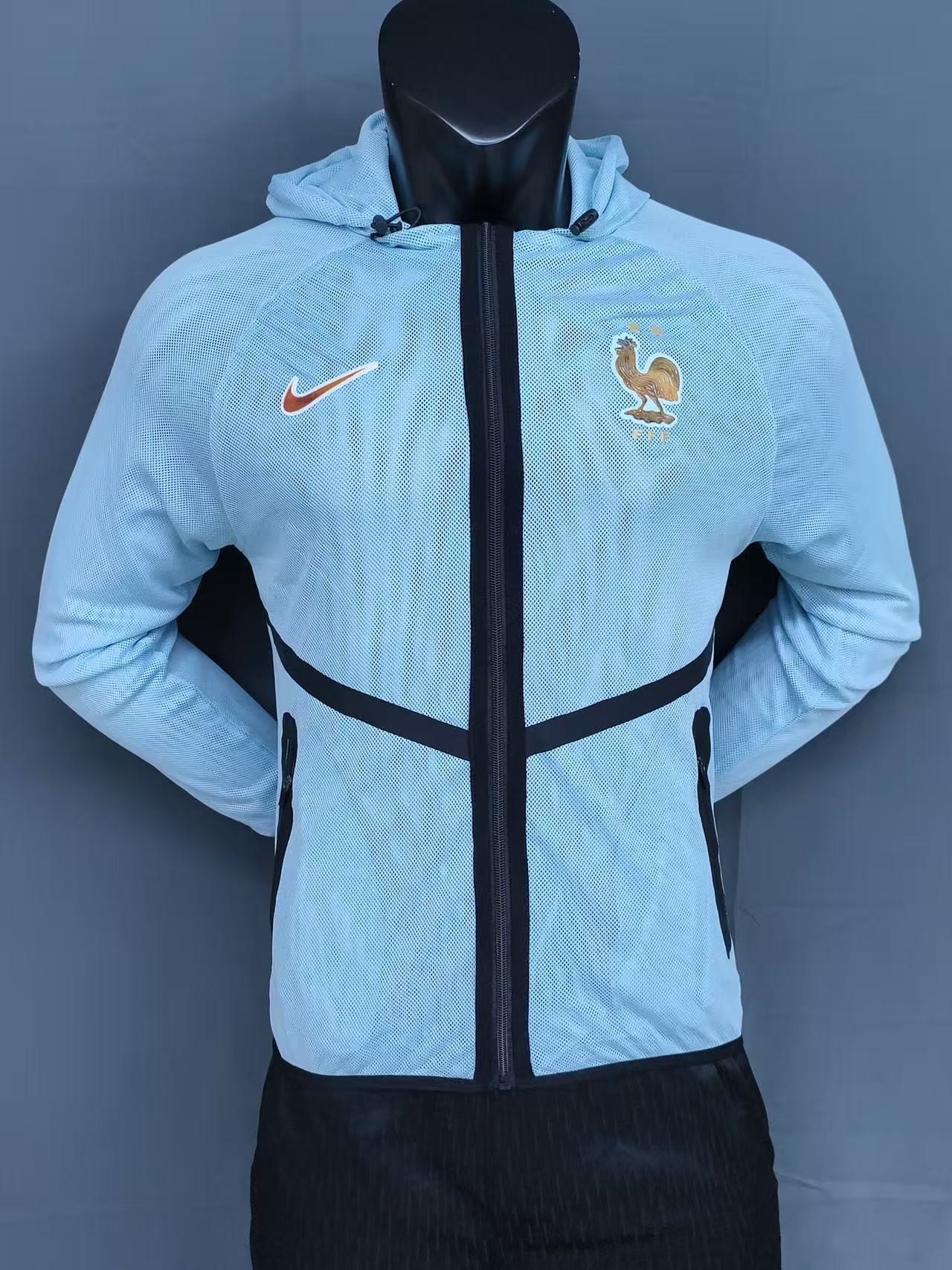 France International Football Jacket (Light Blue)