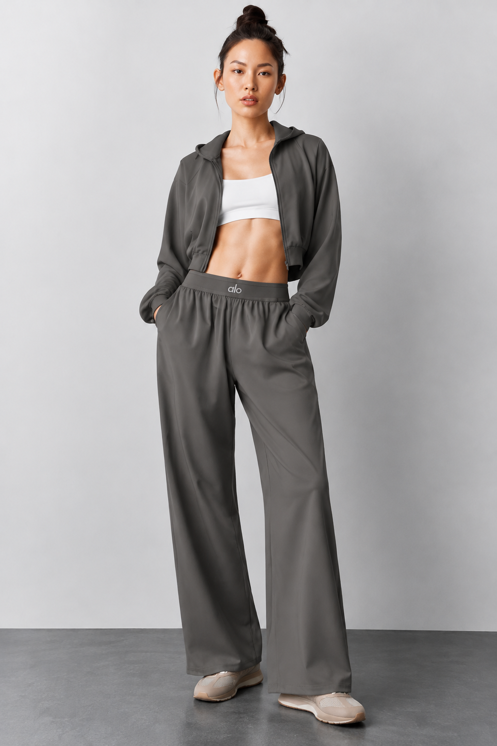 ALO suit up wide leg pants