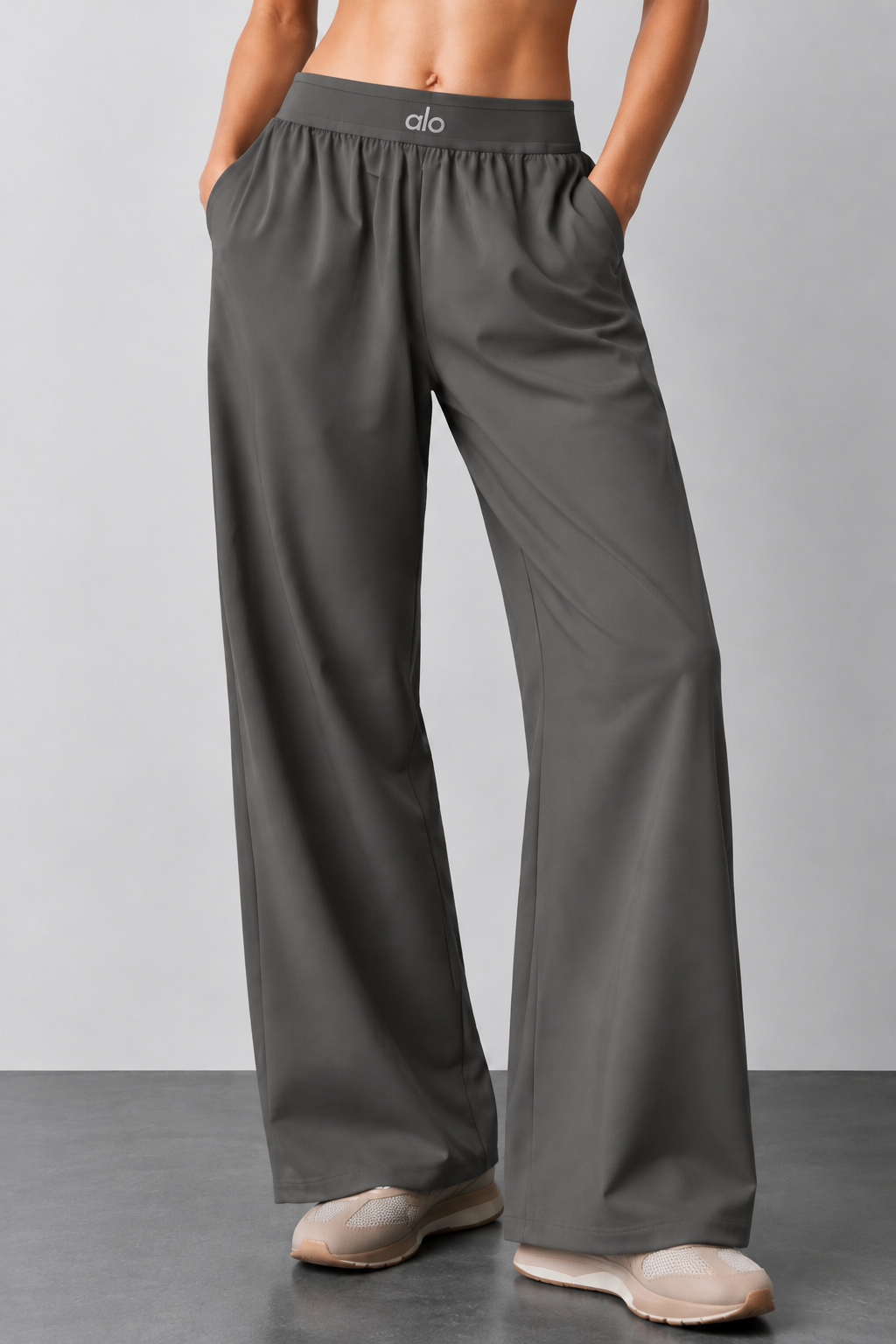 ALO suit up wide leg pants