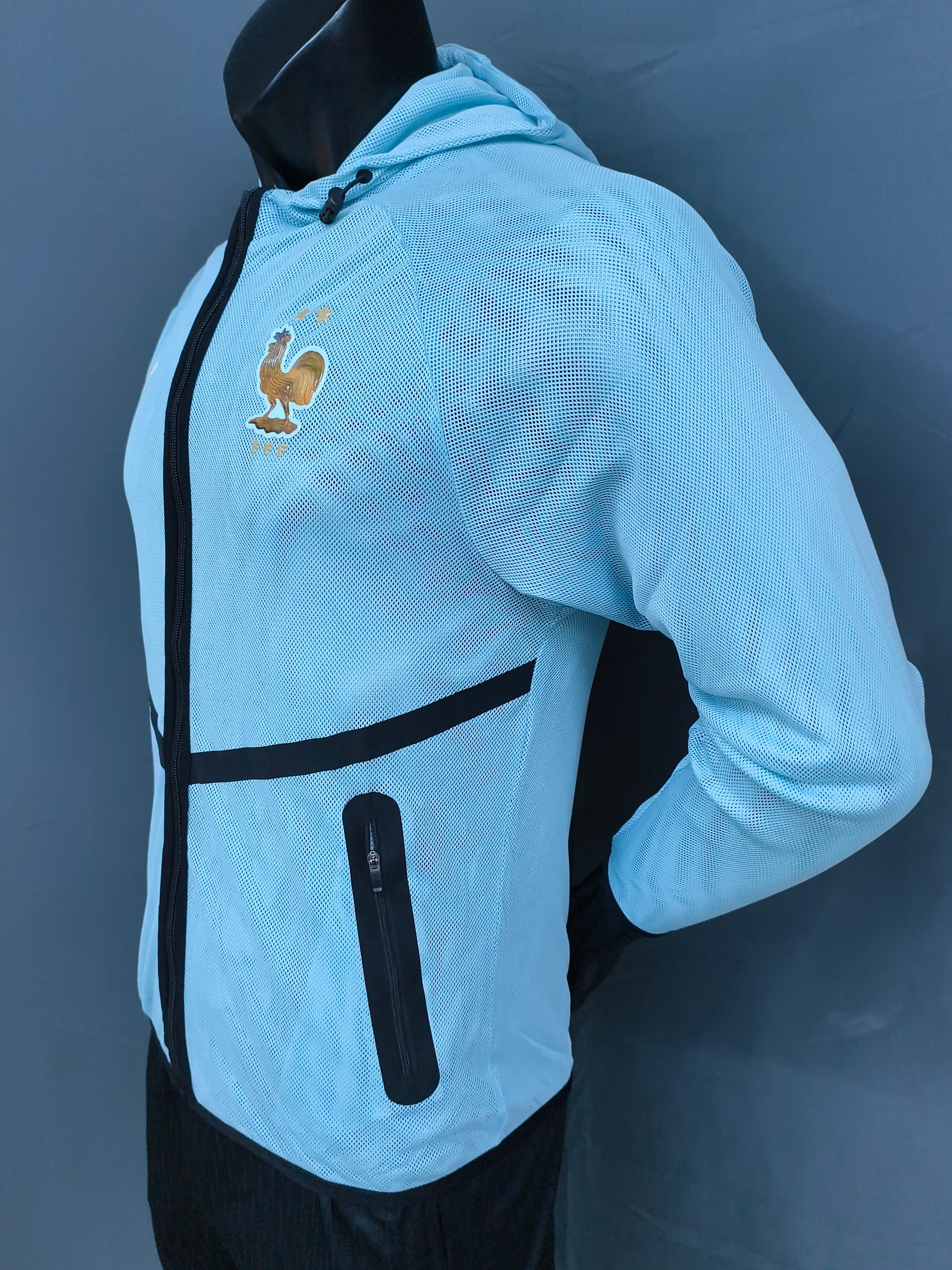 France International Football Jacket (Light Blue)