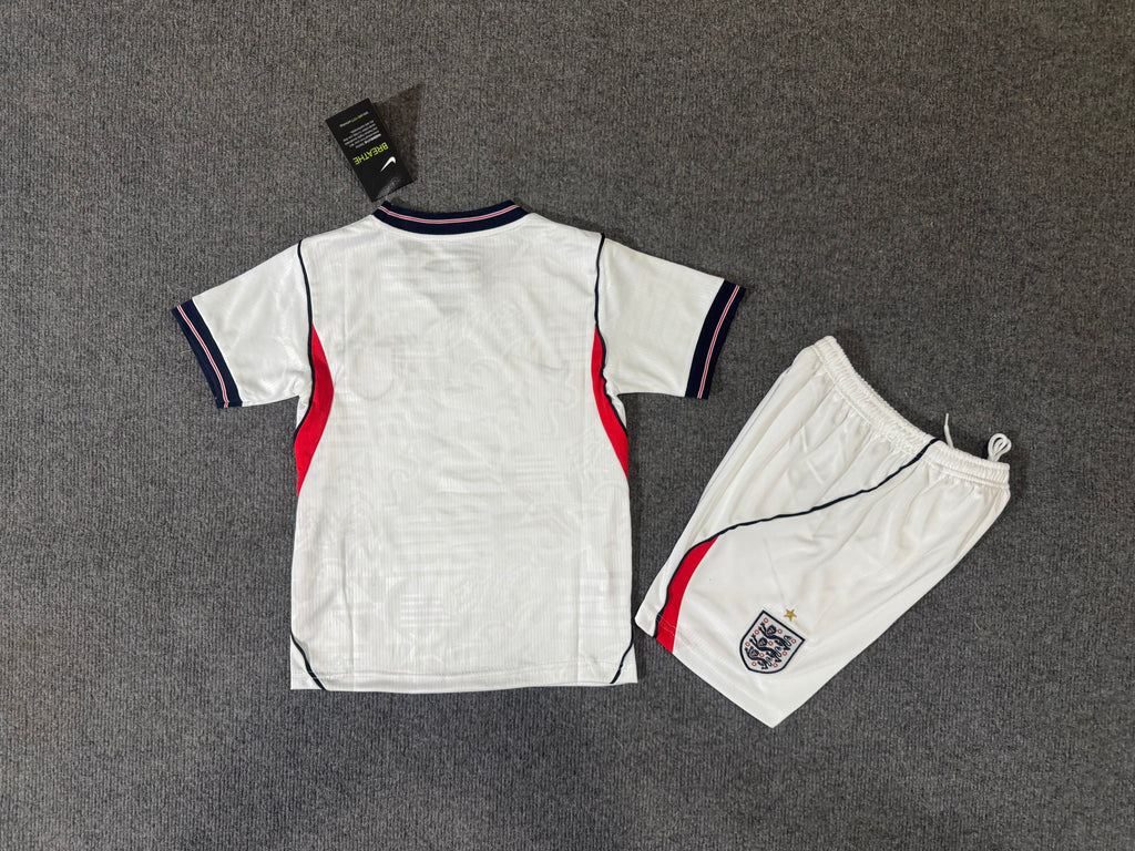 Kids England Home 2026 World Cup Kit