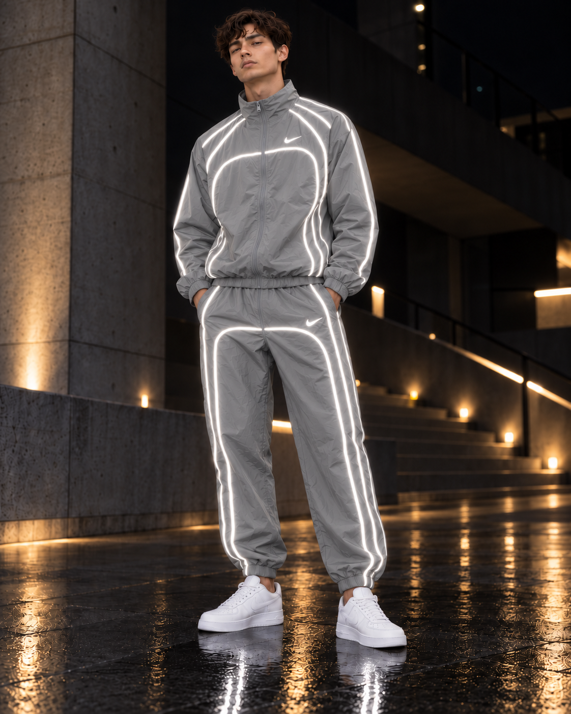 Nike Reflective Piped Tracksuit