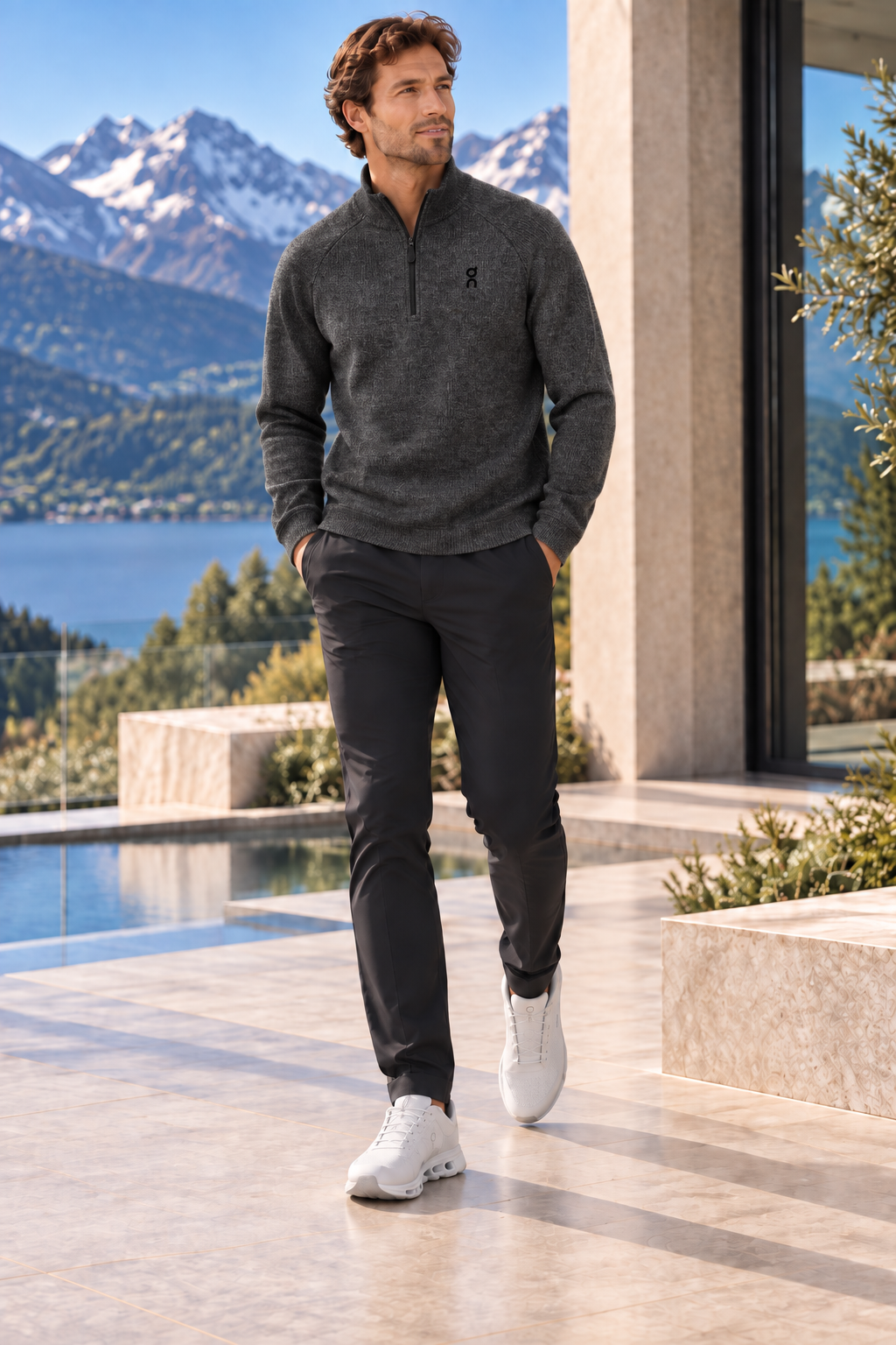 On Cloud Knit Quarter-Zip Pullover