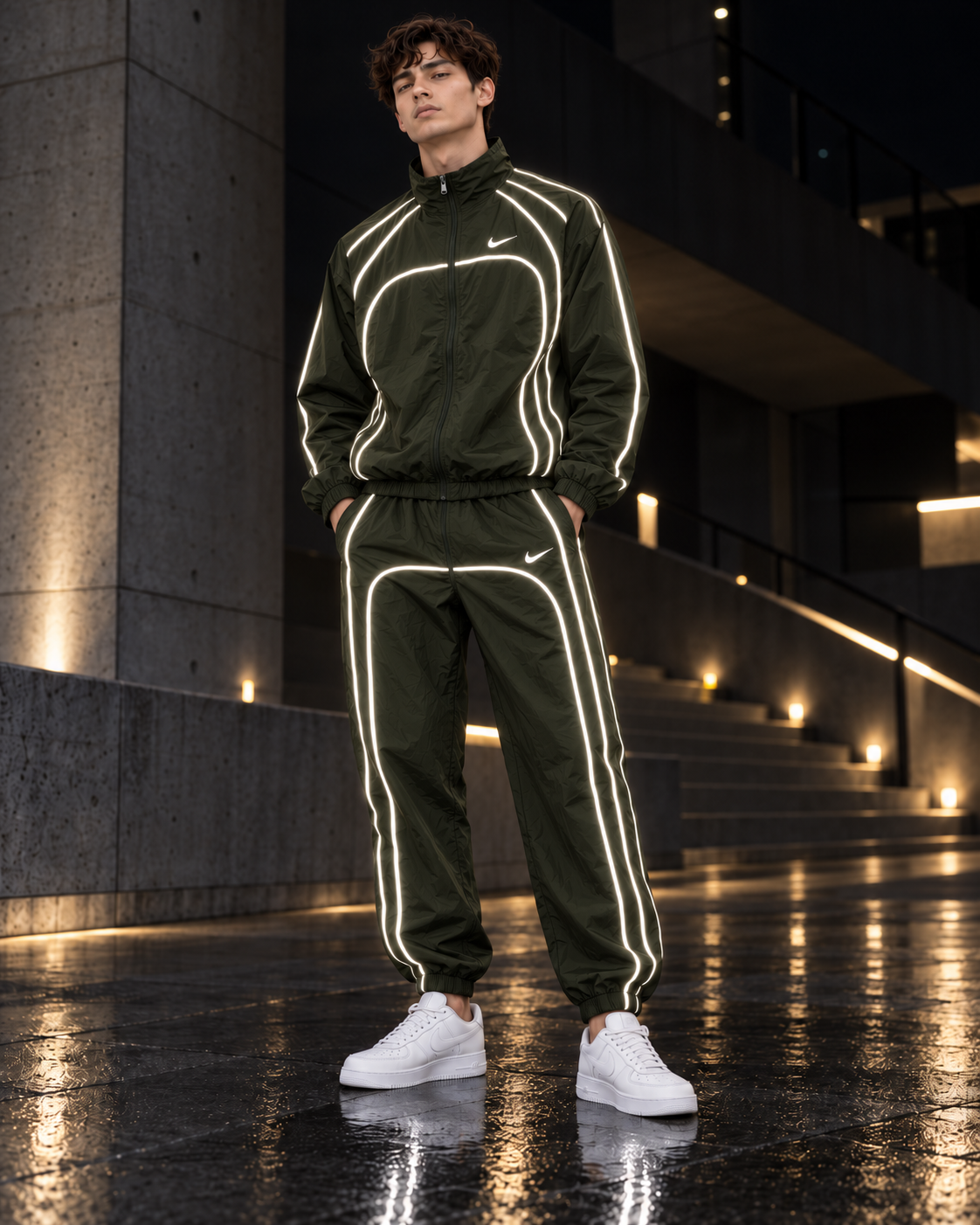 Nike Reflective Piped Tracksuit