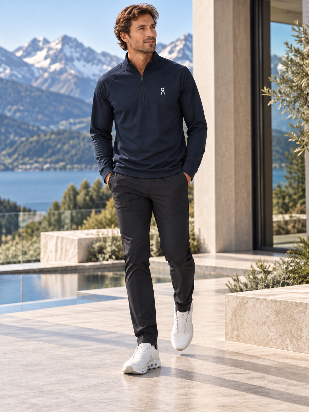 On Cloud Core Training Quarter-Zip Top