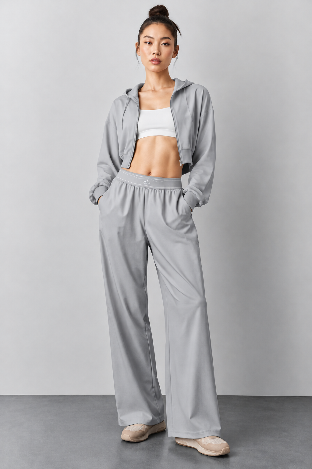 ALO suit up wide leg pants