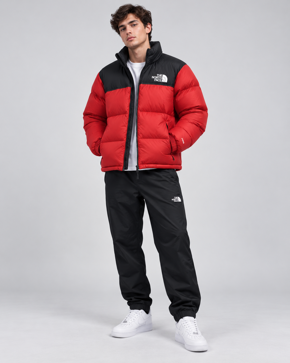 The North Face Men's 1996 Retro Nuptse Jacket - Black Cherry Red