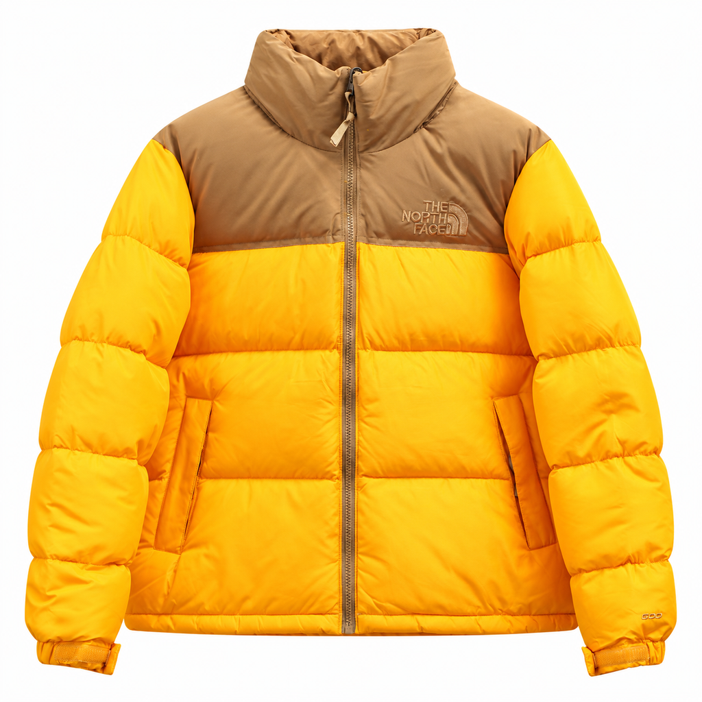 The North Face Men's 1996 Retro Nuptse Jacket - Brown Yellow
