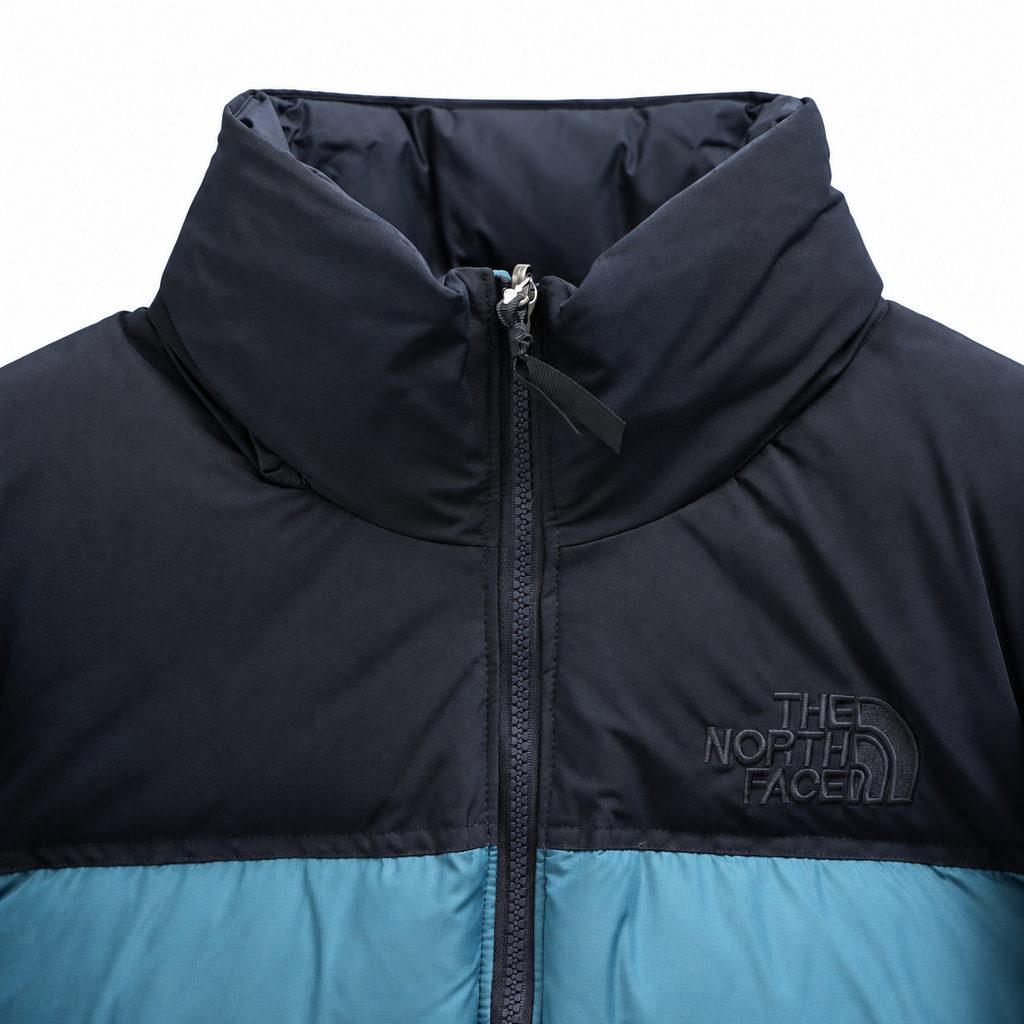 The North Face Men's 1996 Retro Nuptse Jacket - Navy Blue Turquoise
