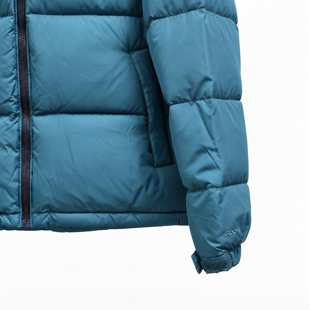 The North Face Men's 1996 Retro Nuptse Jacket - Navy Blue Turquoise