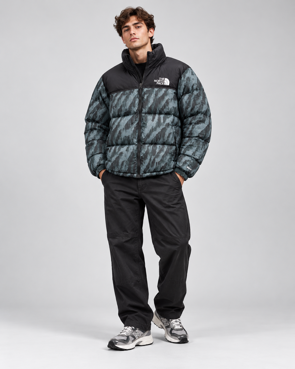 The North Face Men's 1996 Retro Nuptse Jacket - Black Zebra