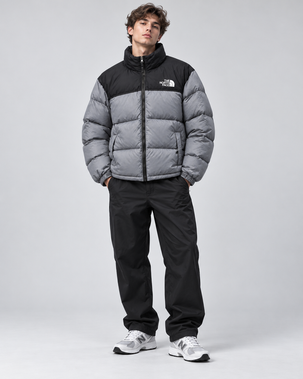 The North Face Men's 1996 Retro Nuptse Jacket - Grey Black