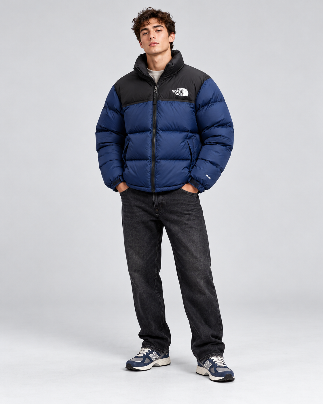The North Face Men's 1996 Retro Nuptse Jacket - Black Navy Blue