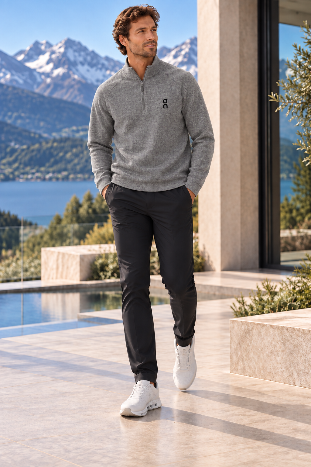 On Cloud Knit Quarter-Zip Pullover
