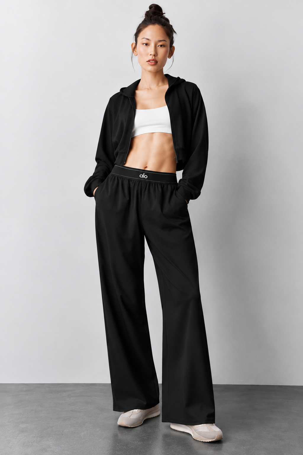 ALO suit up wide leg pants