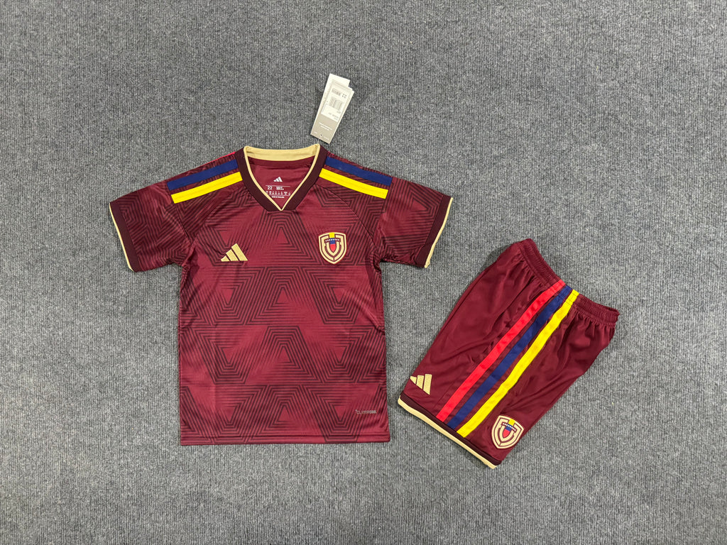 Kids Venezuela Home 2026 World Cup Kit