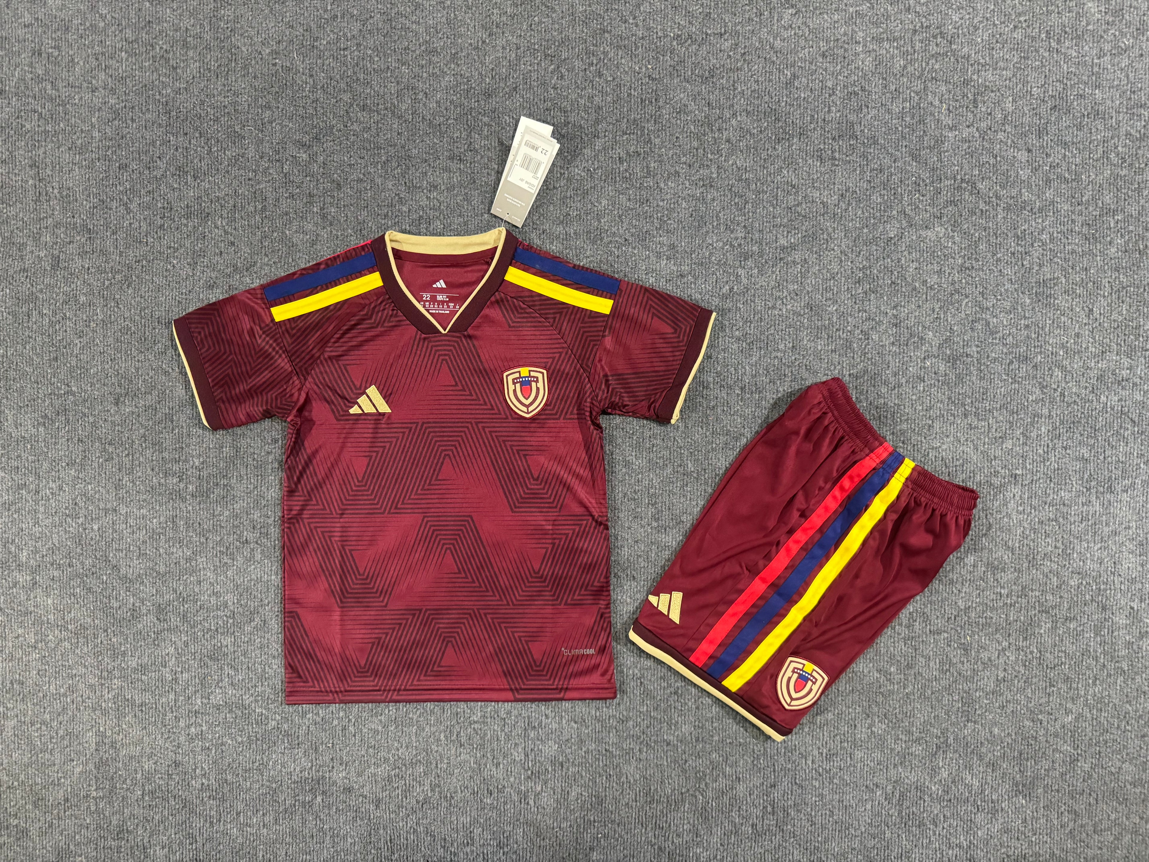 Kids Venezuela Home 2026 World Cup Kit