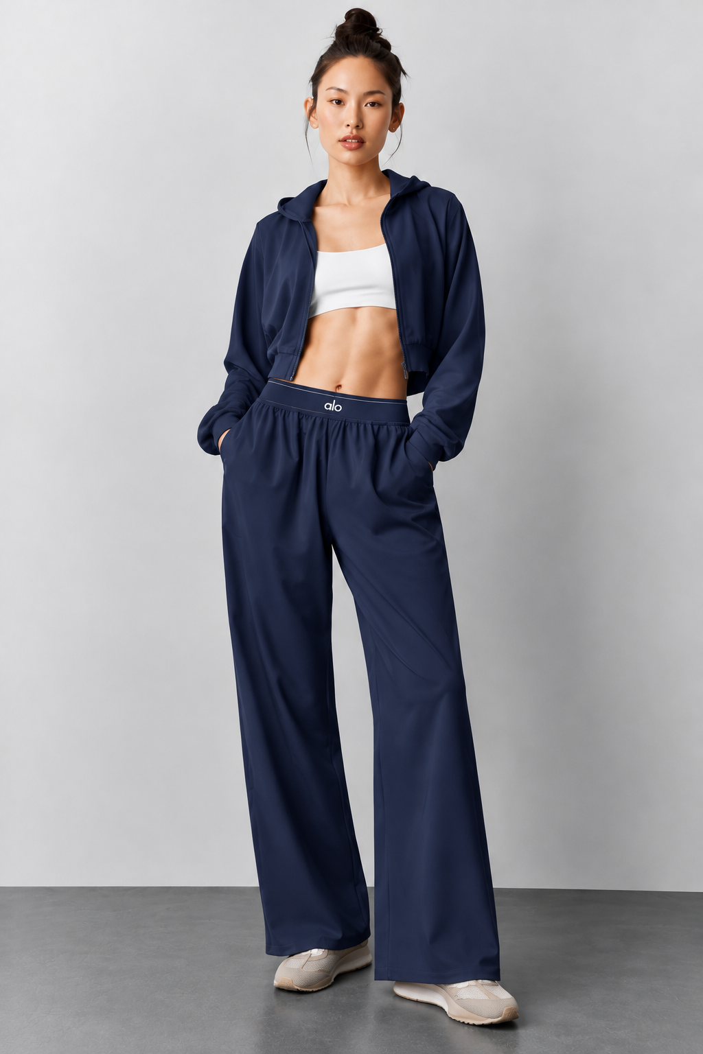 ALO suit up wide leg pants
