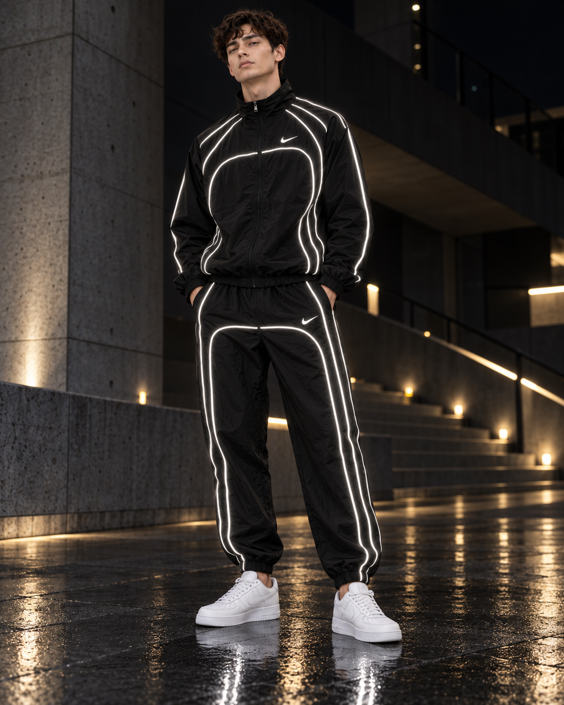 Nike Reflective Piped Tracksuit