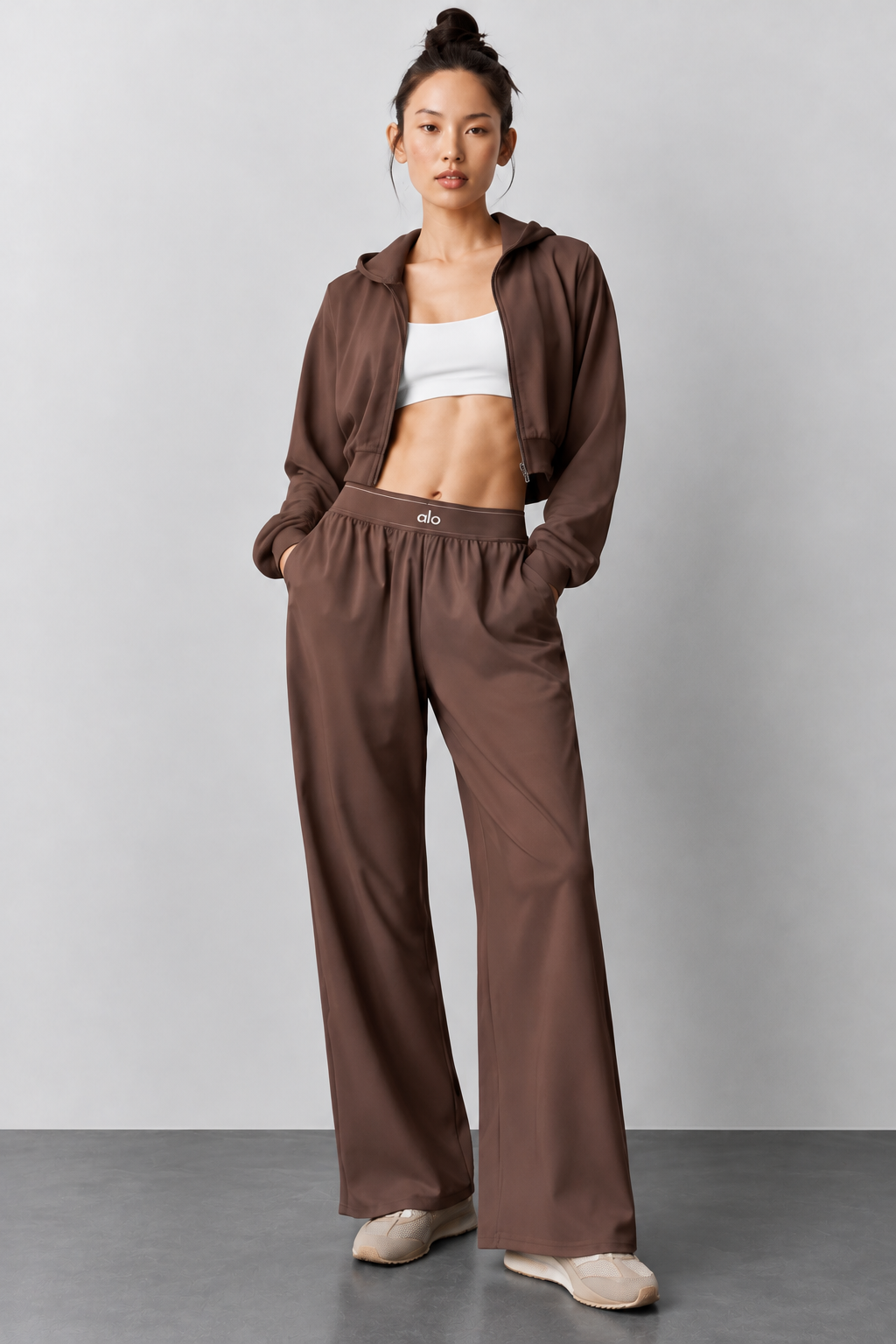 ALO suit up wide leg pants