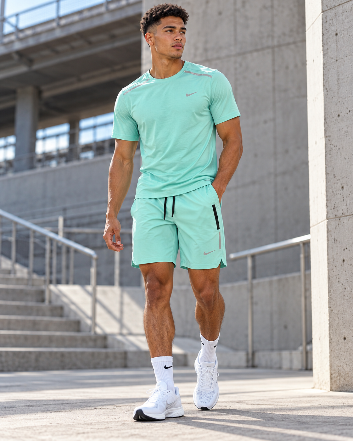 Nike Miler Dri-FIT T-Shirt & Shorts Set