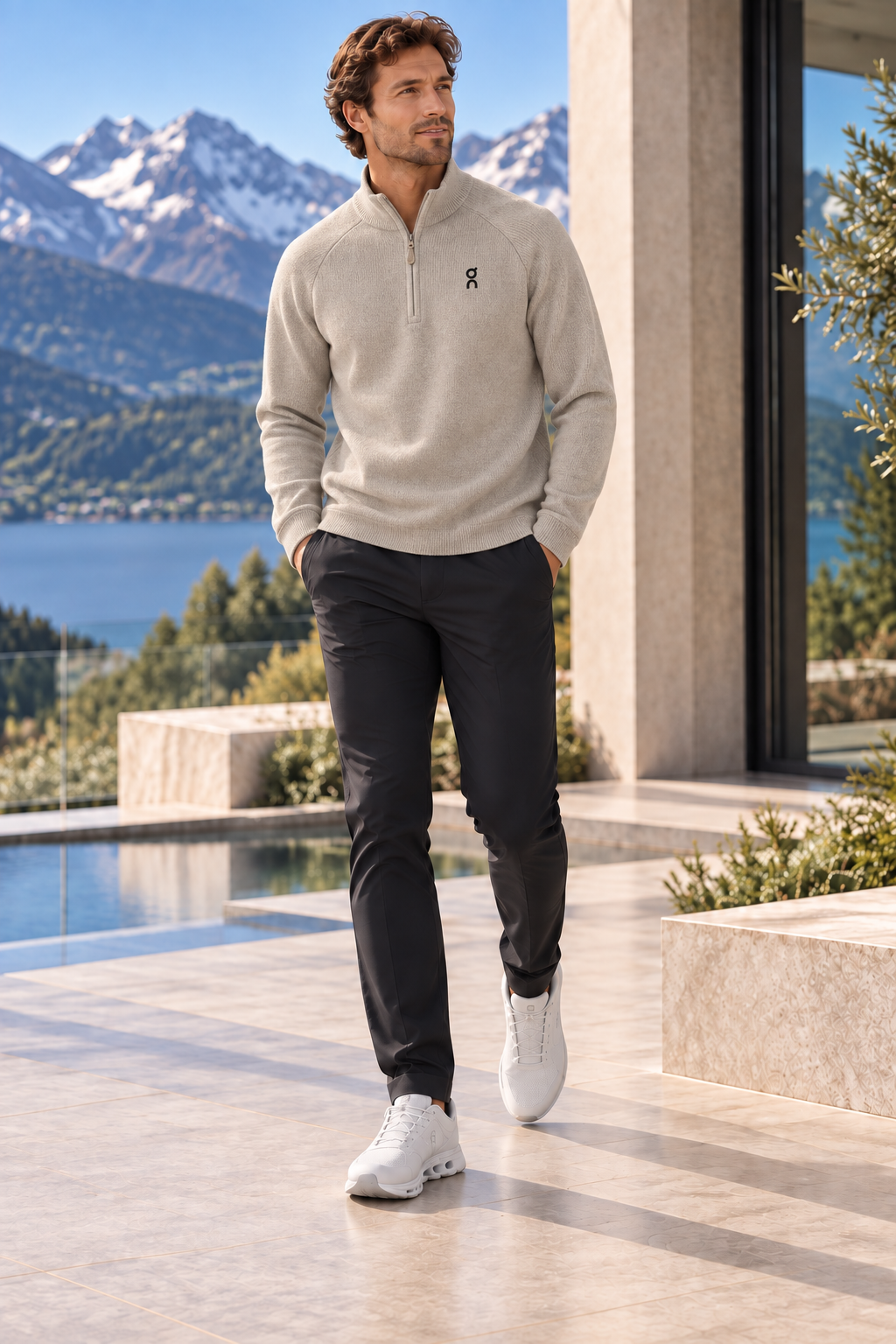 On Cloud Knit Quarter-Zip Pullover
